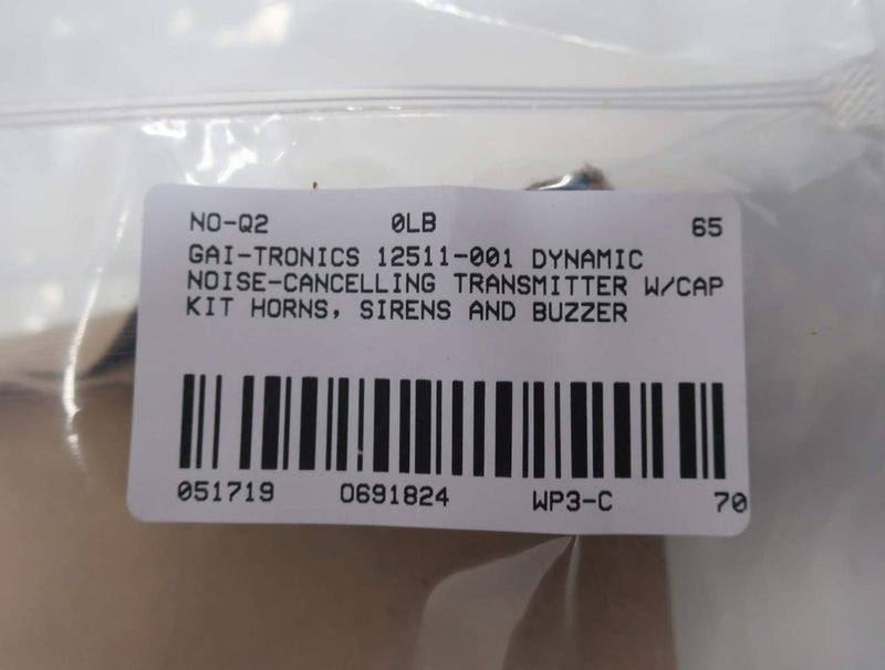 Gai-Tronics 12511-011 XMTR, Dyn & Cap-Black