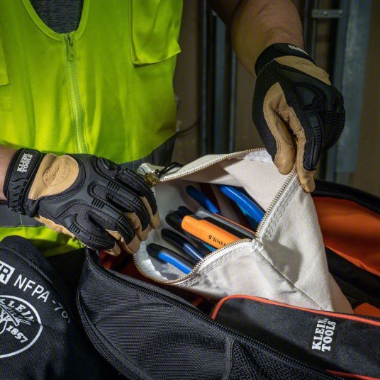 Klein 5139 Tool Bag 12 1/2 in Overall Wd, 3/4 in Overall Dp, 7 in Overall Ht, 1 Bags - KVM Tools Inc.KV5LL48