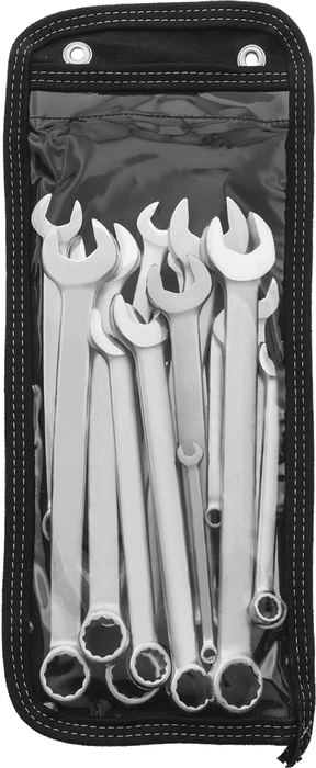 McMaster 5140A12 12-Point Opening Combination Metric Wrench Set, 17 Pieces