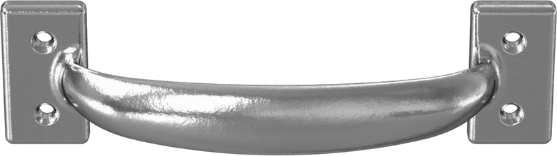 McMaster 5189A5 Unthreaded-Hole Oval Pull Handle, Polished 304 Stainless Steel, 5-1/2" Center-to-Center
