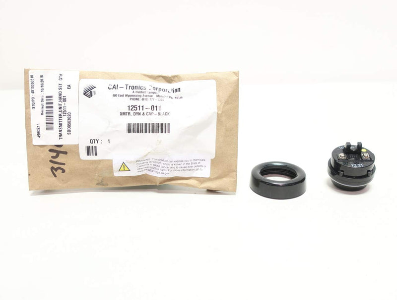 Gai-Tronics 12511-011 XMTR, Dyn & Cap-Black