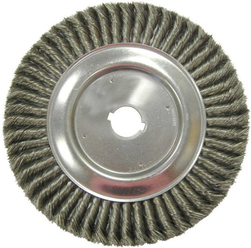 Weiler 09719 Arbor Hole, Twist Knot, 12 in Dia x 5/8 in Wd, 0.02 in Fill PK2