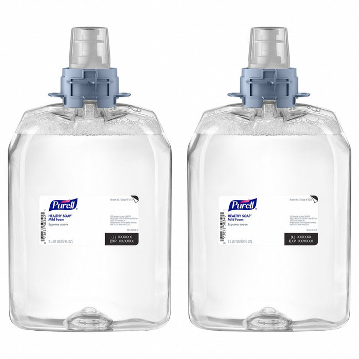 Purell 5213-02 Hand Soap, FMX-20 Series, 2,000 mL, Foam, Fragrance Free, E1, 2 PK