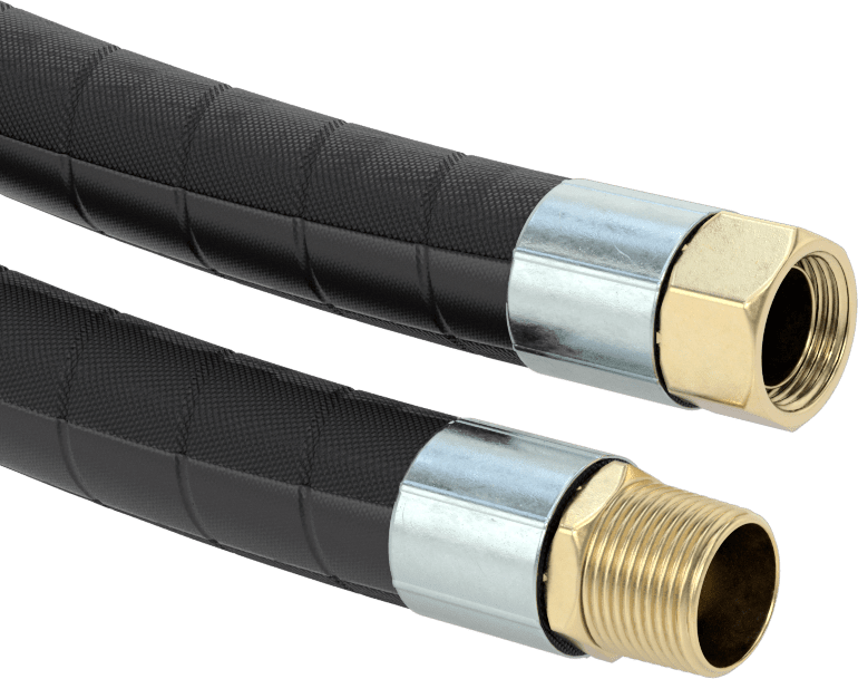 McMaster 5282K39 Low - Pressure Petroleum Hose with 3/4 NPT Male x 3/4 NPSM Female Fittings, 1 - 3/16" OD - KVM Tools Inc.KV5282K39