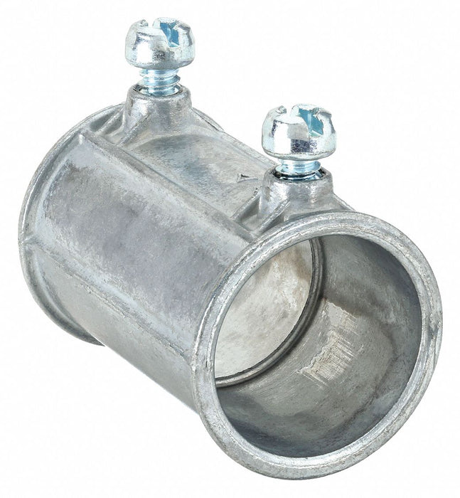 Raco 2628 Set Screw Conduit Coupling, Zinc, 2 in