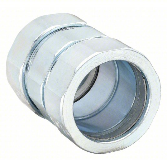 Raco 1823 Compression Coupling Steel, 3/4 in Trade Size, 1 1/2 in Overall Lg, RMC, Concrete Tight - KVM Tools Inc.KV52AV16