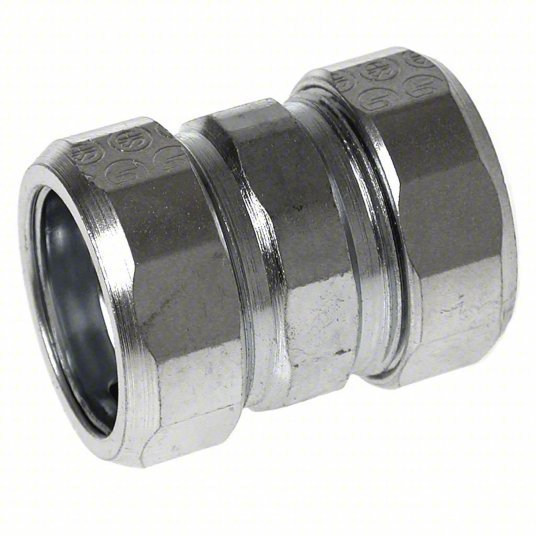 Raco 1823 Compression Coupling Steel, 3/4 in Trade Size, 1 1/2 in Overall Lg, RMC, Concrete Tight - KVM Tools Inc.KV52AV16