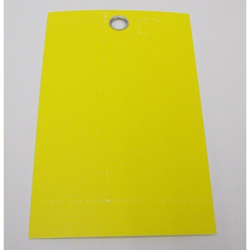 Badger Tag & Label Corp 131 Tag 3 1/8 in Wd, 5 in Ht, Yellow, Rectangle, Polyester/Vinyl, Indoor/Outdoor, 25 PK - KVM Tools Inc.KV52AZ38