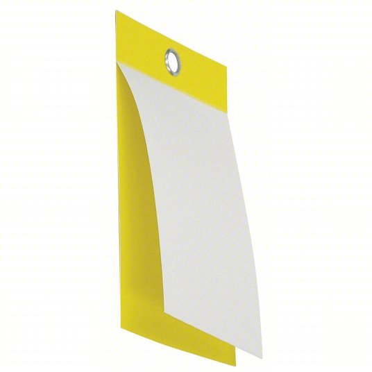 131 Tag Badger Tag & Label Corp 131 Tag 3 1/8 in Wd, 5 in Ht, Yellow, Rectangl ...