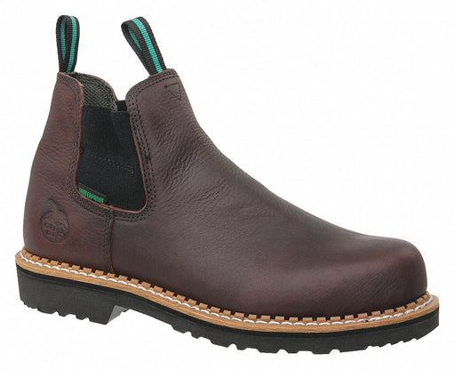 Georgia Boot GR530 Men's Chelsea Work Boot, Size 9 M, Soggy Brown