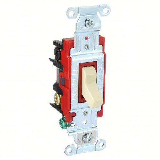 KVM Tools 4904BI Wall Switch Toggle Switch, 4-Way, Ivory, 20 A, Screw Terminals - KVM Tools Inc.KV52HE77