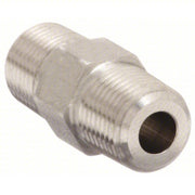 Parker 1/4 FF - SS Hydraulic Hose Adapter 1/4 in x 1/4 in Fitting Size, Male x Male, NPTF x NPTF, Rigid, Straight - KVM Tools Inc.KV52JF60
