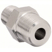 Parker 1/2 X 3/8 FF - SS Hydraulic Hose Adapter 1/2 in x 3/8 in Fitting Size, Male x Male, NPTF x NPTF, Rigid, Straight - KVM Tools Inc.KV52JF71
