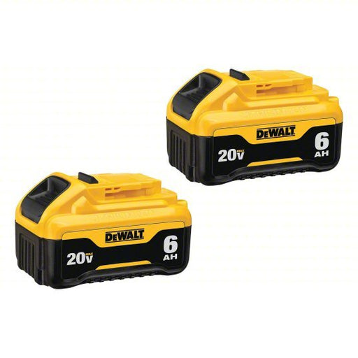 DeWalt DCB206 - 2 20V MAX, Li - ion, 2 Batteries Included, 6 Ah,2 PK - KVM Tools Inc.KV52NA72