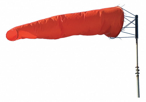 Aerosock ASX1872 Windsock, Nylon, 72 in Lg, 18 in Throat Dia, Orange, Windsock Only