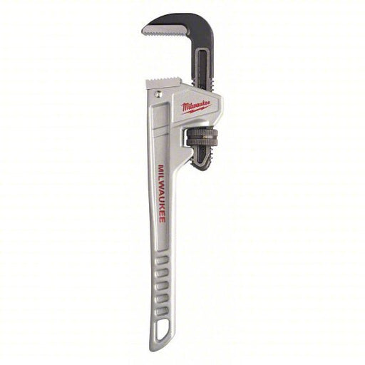 Milwaukee 48 - 22 - 7212 Pipe Wrench Aluminum, 2 in Jaw Capacity, Serrated, 12 in Overall Lg, Ergonomic - KVM Tools Inc.KV52XH86