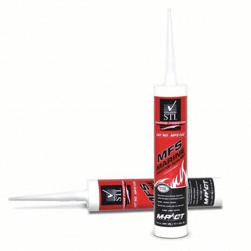 STI Marine MFS100 Marine Sealant Caulk, Red, 9.5 oz Cartridge Container Size & Type - KVM Tools Inc.KV52ZX34