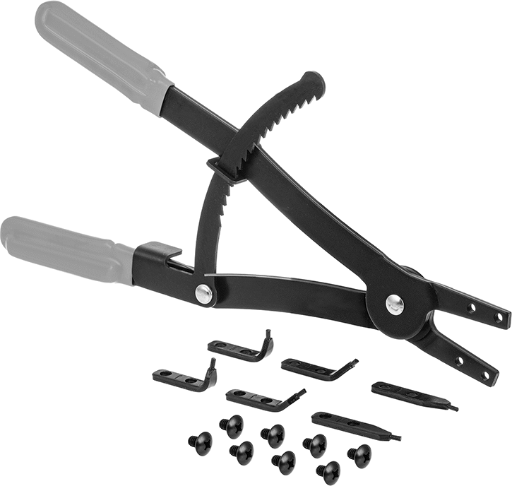 McMaster 5300A331 Locking Changeable-Tip Retaining Ring Plier, for External Rings That Fit 3-1/2"-6-1/2" OD
