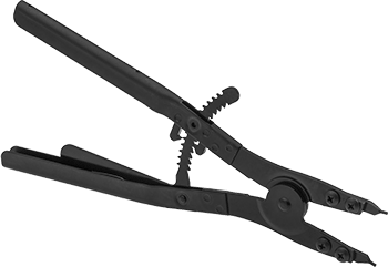 McMaster 5300A33 Locking Changeable - Tip Retaining Ring Plier for External Rings That Fit 3.5" - 6.5" OD, Plain Grip - KVM Tools Inc.KV5300A33