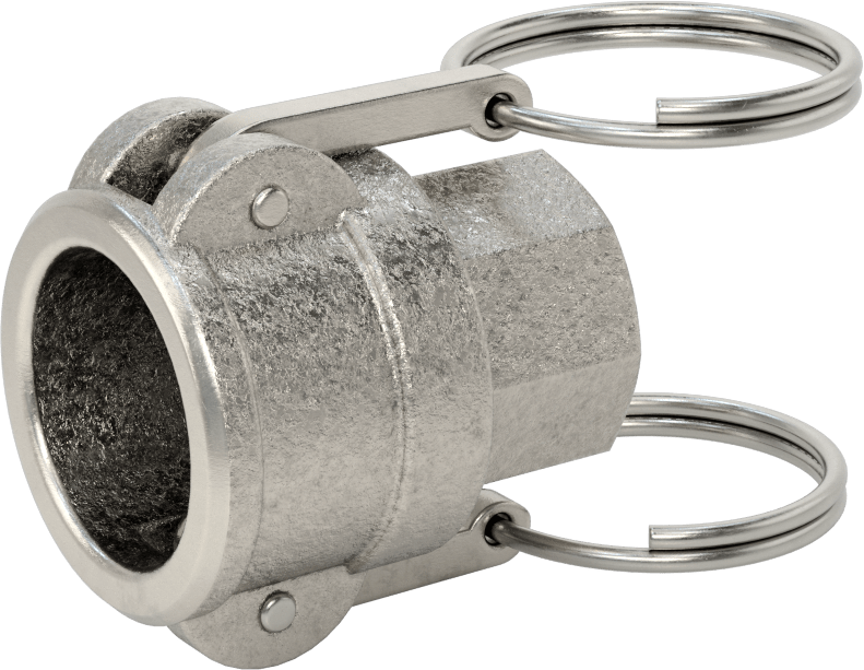 McMaster 53015K21 316 Stainless Steel Cam-and-Groove Hose Coupling, Socket with 316 Stainless Steel Levers, 3/4 Coupling Size x 3/4 NPT Female