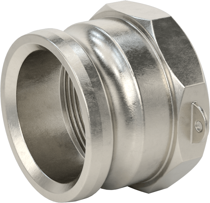 McMaster 53015K57 316 Stainless Steel Cam-and-Groove Hose Coupling Plug, 3 Coupling Size × 3 NPT Female, 200 psi
