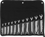 McMaster 5314A26 Polished Chrome - Plated Combination Wrench with 12 - Point Openings, 11 - Piece Metric Set - KVM Tools Inc.KV5314A26
