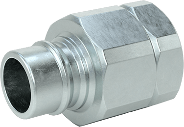 McMaster 5315K42 Zinc-Plated Steel Snap-Tite H-Shape Hose Coupling Size 3/4, Plug, 3/4 NPTF Female End