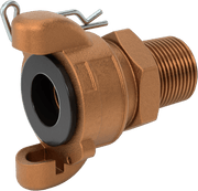 McMaster 5344K14 Twist-Claw Hose Coupling, Brass, 3/4 NPT Male End