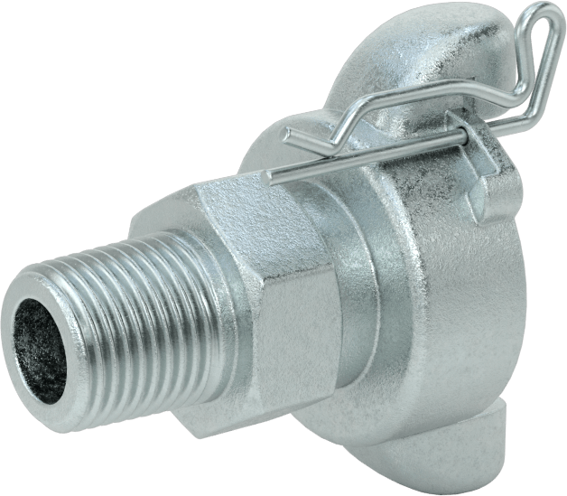 McMaster 5344K24 Twist-Claw Hose Coupling, Iron, 1/2 NPT Male End