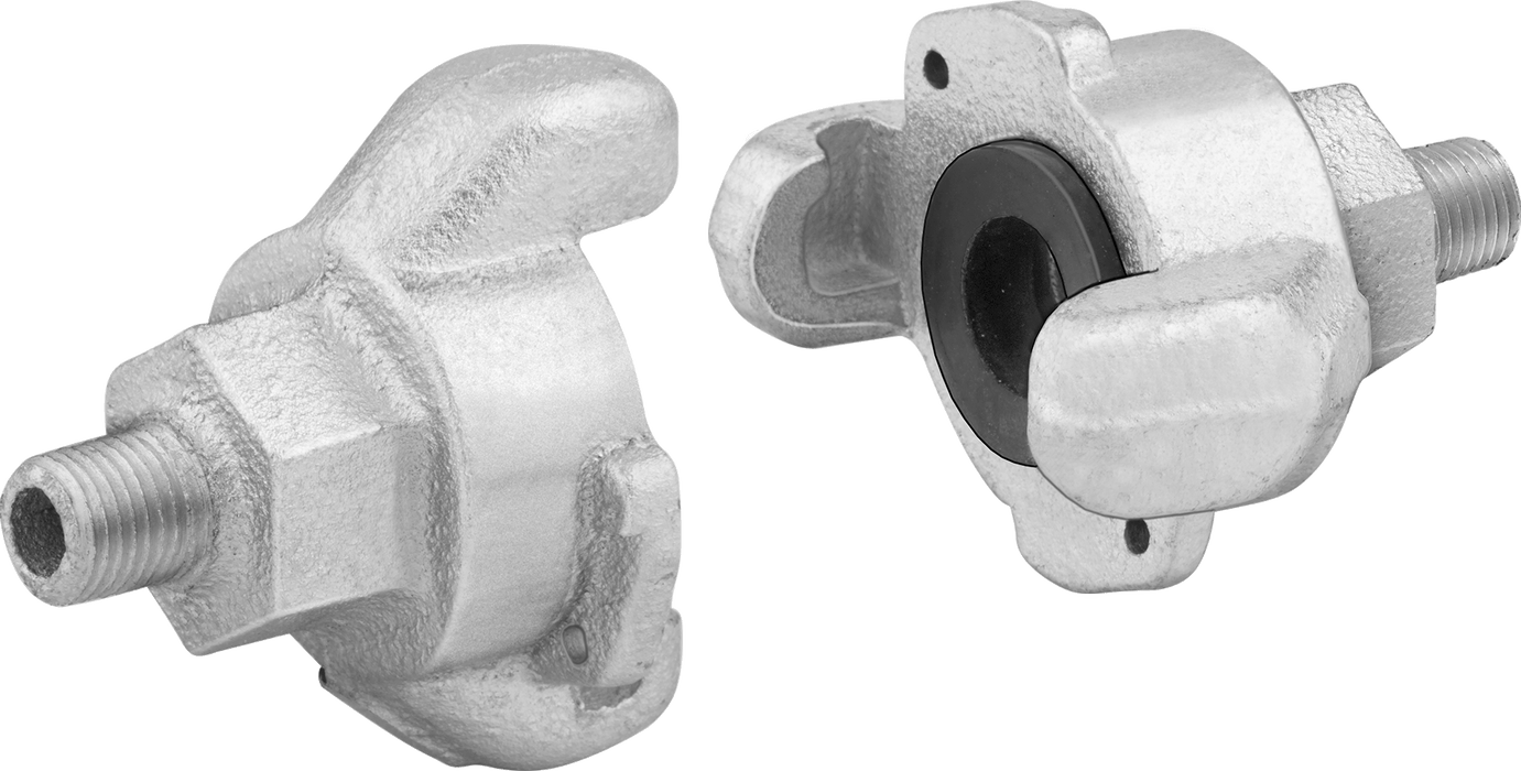 McMaster 5344K24 Twist-Claw Hose Coupling, Iron, 1/2 NPT Male End