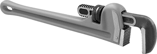 McMaster 5357A126 Pipe Wrench with Straight 2 - 1/2" Capacity Jaw, 18" Long, Red Painted Iron - KVM Tools Inc.KV5357A126