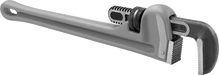 McMaster 5591A44 Gray - Painted Aluminum Pipe Wrench 10" Overall Length, 1 - 1/2" Maximum Jaw Capacity - KVM Tools Inc.KV5591A44