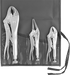 McMaster 5369A46 Plain Grip Locking Pliers Set, 3 Pieces - KVM Tools Inc.KV5369A46