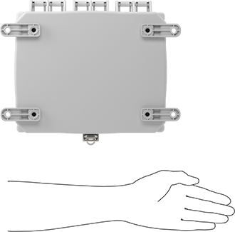 McMaster 5376K428 Versa - Mount Polycarbonate Washdown Enclosure Corrosion - Resistant, White, Quick - Release, 10 - 9/16" X5 - 5/16" - KVM Tools Inc.KV5376K428