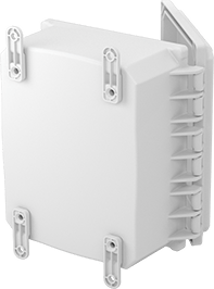 McMaster 5376K428 Versa - Mount Polycarbonate Washdown Enclosure Corrosion - Resistant, White, Quick - Release, 10 - 9/16" X5 - 5/16" - KVM Tools Inc.KV5376K428