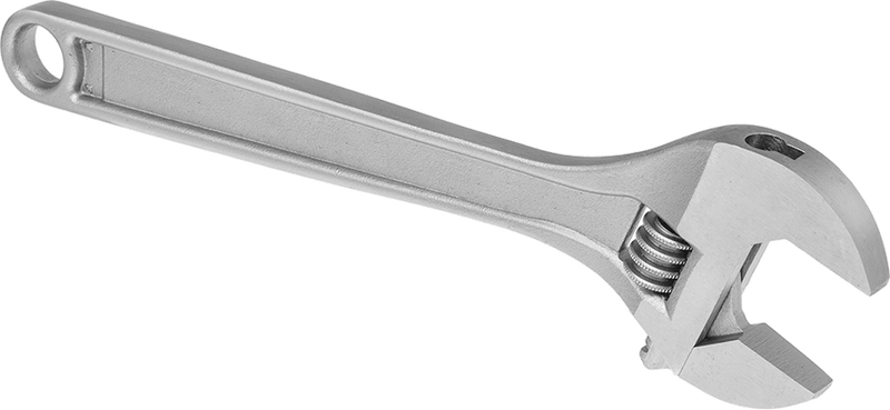 McMaster 5385A25 Chrome - Plated Adjustable Wrench 18" Overall Length, 2 - 3/8" Maximum Jaw Capacity - KVM Tools Inc.KV5385A25