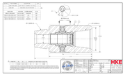 HIKALIBRE 5388 - DC - RRH - SERIES VALVE, KELLYCOCK, 9.50 OD x 3.07 ID x 15.25 SH - SH, 7 5/8 RRH, BXP, 15,000 PSI WP, MANUAL, CLASS 2 - KVM Tools Inc.KV5388 - DC - RRH
