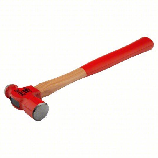 Proto J1316PD Hammer Wood, Steel, 16 oz Head Wt, 1 1/4 in Face Dia, 15 in Overall Lg, Plain Grip - KVM Tools Inc.KV53CT47