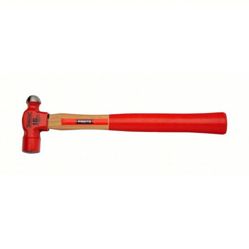 Proto J1316PD Hammer Wood, Steel, 16 oz Head Wt, 1 1/4 in Face Dia, 15 in Overall Lg, Plain Grip - KVM Tools Inc.KV53CT47