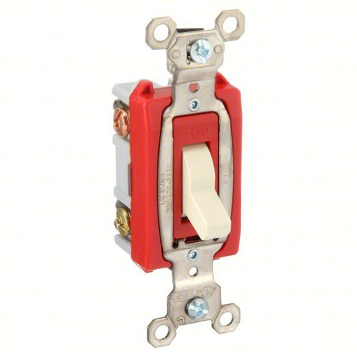 Legrand PS20AC3I Toggle Switch, 3-Way, Ivory, 20 A, Screw Terminals - KVM Tools Inc.KV53CX64