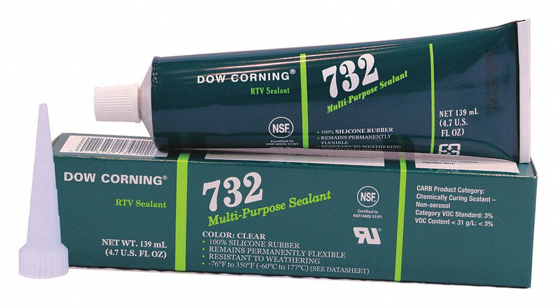 Dowsil 3138348 732 Silicone Sealant Clear 4 oz