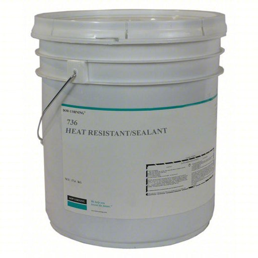 Dow Corning 3145824 Gasket Sealant 736, 4.8 gal, Pail, Red, For Food and Beverage Processing - KVM Tools Inc.KV53DC29