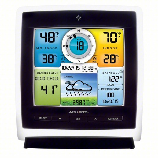 Acurite 01528MCB Wireless Weather Station Iris, Color LCD - KVM Tools Inc.KV53DR02