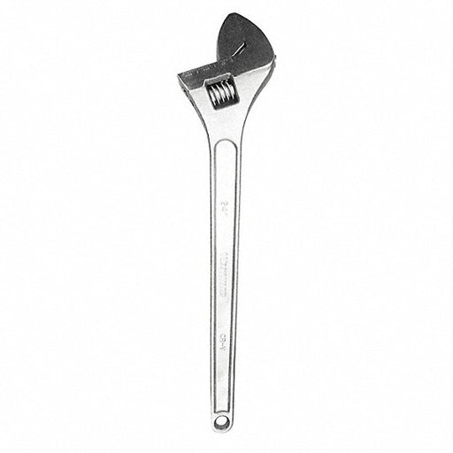 KVM Tools KV53KA29 Adjustable Wrench Alloy Steel, Chrome, 24 1/16 in Overall Lg, 2 1/2 in Jaw Capacity - KVM Tools Inc.KV53KA29