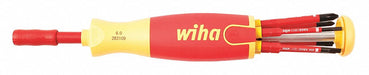Wiha 28395 SlimLine Insulated Multi-Bit Screwdriver 1000V