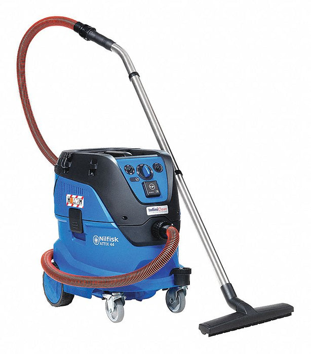 Nilfisk 107412178 Shop Vacuum, 11 gal, Wet/Dry, HEPA, 148 cfm, 1-3/10 hp, 120V