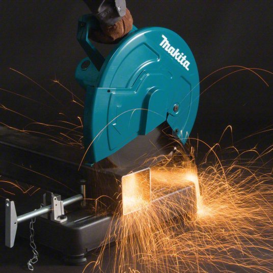 Makita LW1401 Chop Saw 14 in Blade Dia., 3,800 RPM Max. Blade Speed, 5 in Round Cut Capacity @ 0 Deg. - KVM Tools Inc.KV53YK07