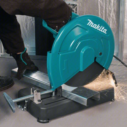 Makita LW1401 Chop Saw 14 in Blade Dia., 3,800 RPM Max. Blade Speed, 5 in Round Cut Capacity @ 0 Deg. - KVM Tools Inc.KV53YK07