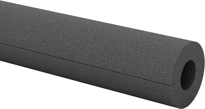 McMaster 54325K113 Polyethylene Foam Pipe Insulation Slit Tube, 3/8" Wall, -295° to 200°F, Black, 5/8" ID, 6 ft