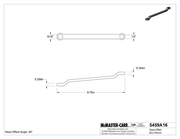McMaster 5459A16 Deep-Offset Box Wrench, 1/2" x 9/16" Size, 8-3/4" Overall Length